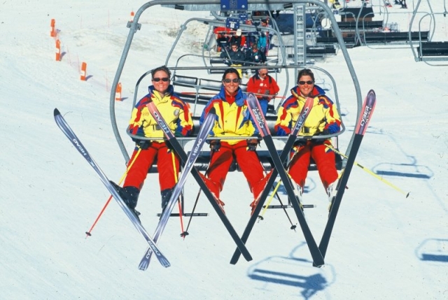  On the chairlift 